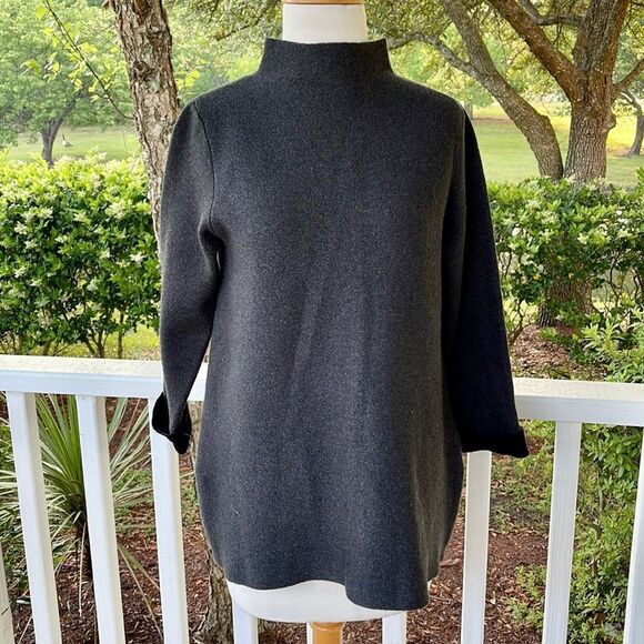Nanette Lepore Wool Blend Mockneck Sweater - Picture 1 of 5
